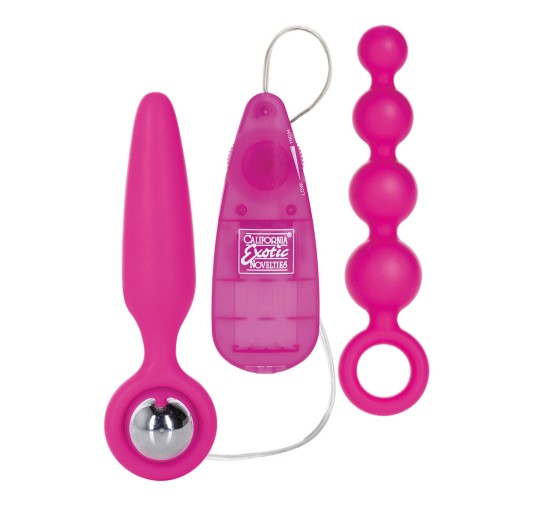 Plug/vibr-BOOTY CALL BOOTY VIBRO KIT PINK